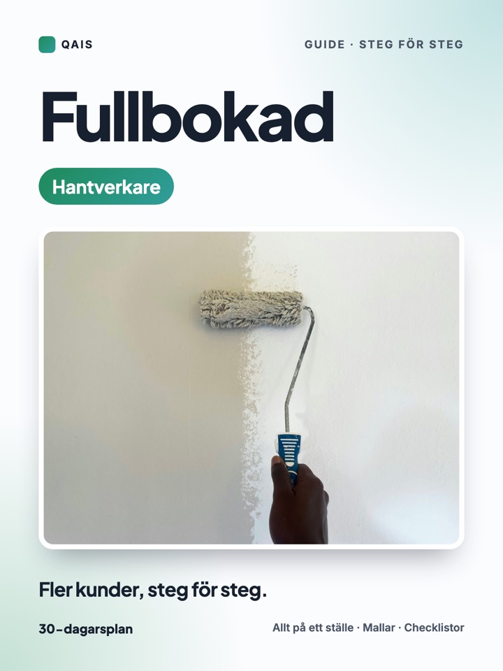 Omslag: Fullbokad: Hantverkare