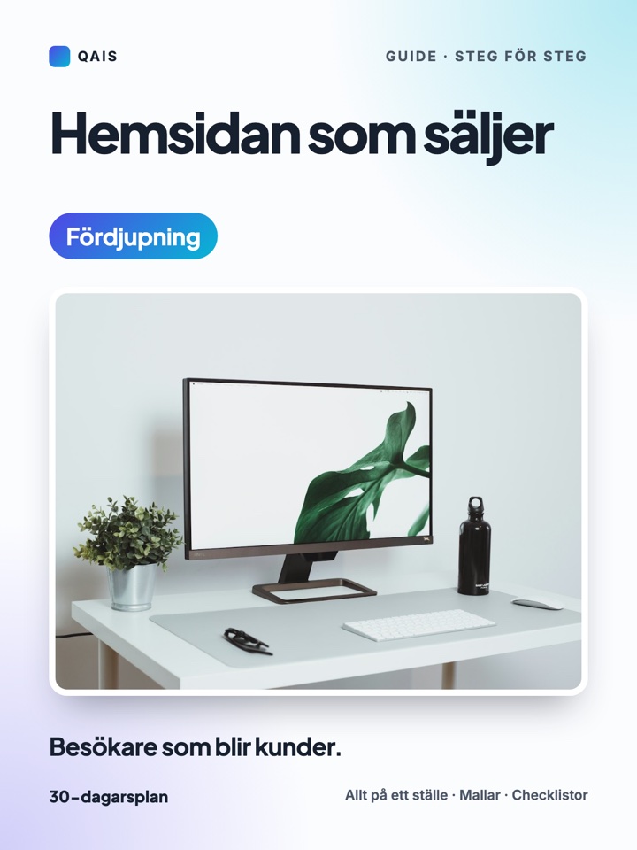 Omslag: Hemsidan som säljer