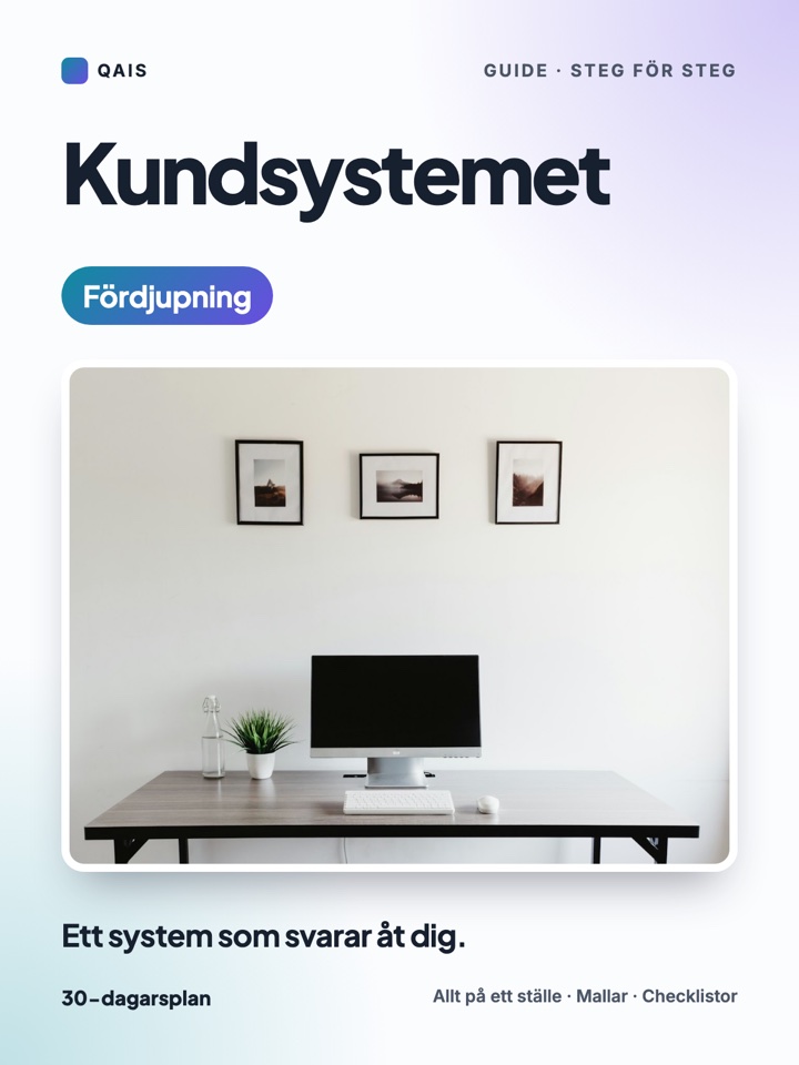 Omslag: Kundsystemet