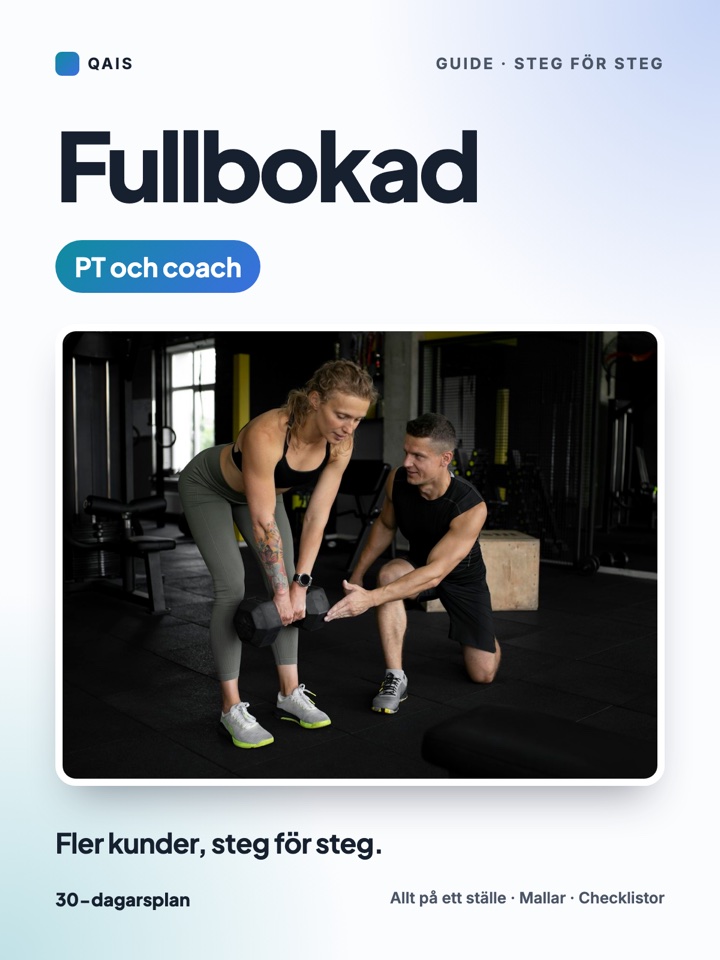 Omslag: Fullbokad: PT och coach