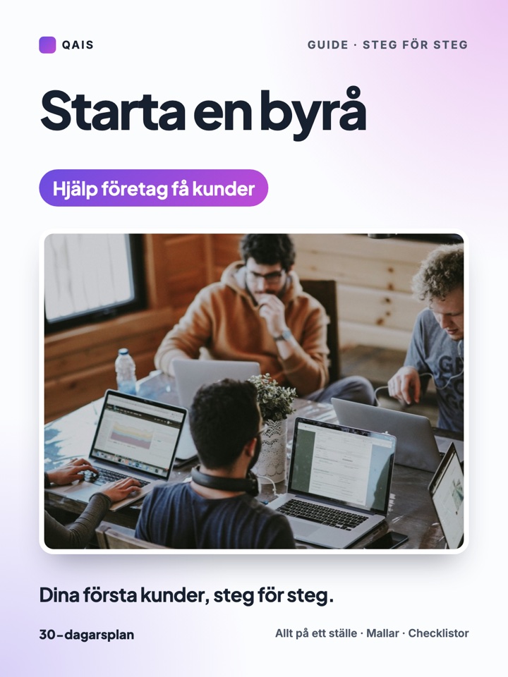 Omslag: Starta en byrå: Hjälp företag få kunder