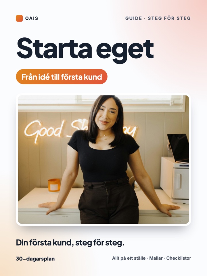 Omslag: Starta eget: Från idé till första kund